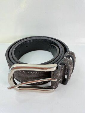 Remo Tulliani Italian Leather Belt – Suede Finish – Size 36
